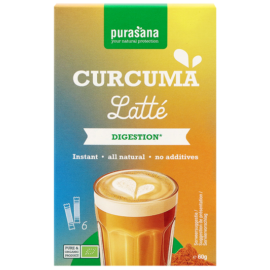 Glutenvrij | Purasana Curcuma Latte - 6 sachets