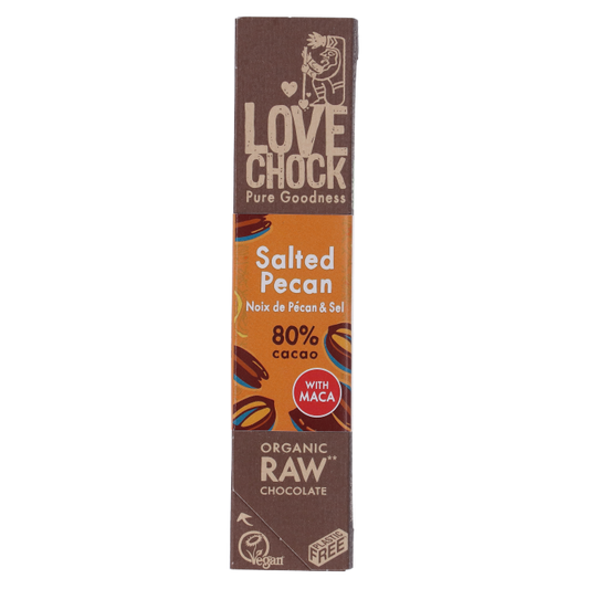 Vegan | Lovechock Salted Pecan 80% Cacao with Maca