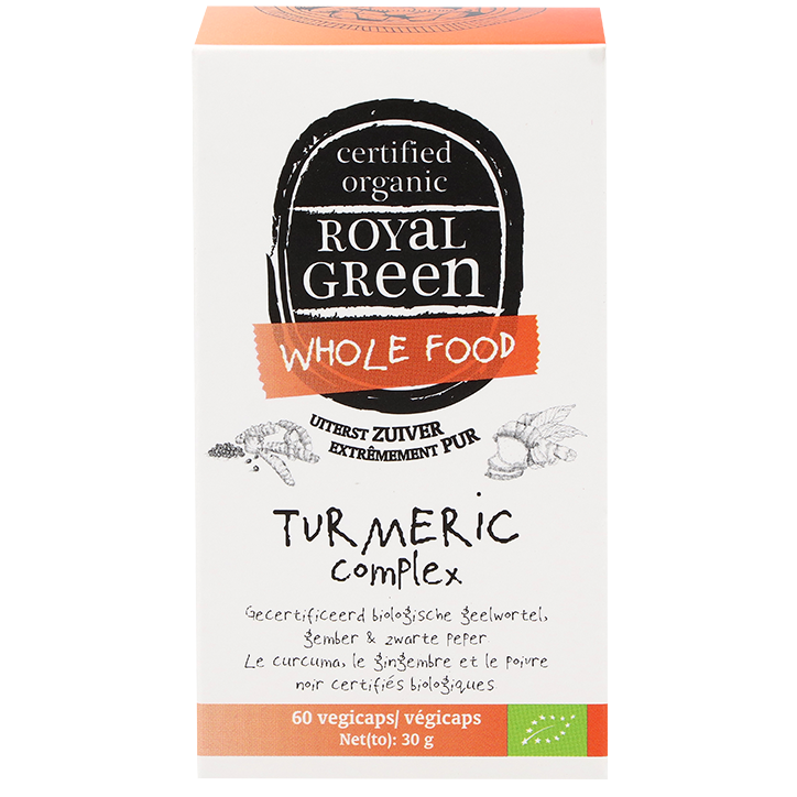 Royal Green Turmeric (Curcuma) Complex - 60 vegicaps - Standaard