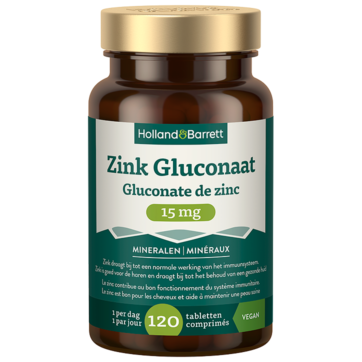 Zink Gluconaat 15mg - Standaard
