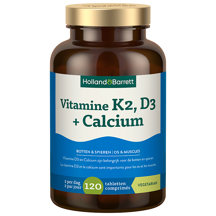 Vitamine K2, D3 + Calcium - Standaard