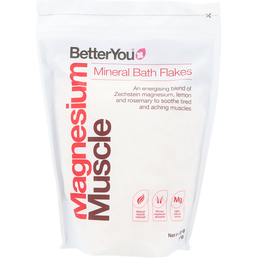 BetterYou Magnesium Muscle Mineral Bath Flakes - 1kg