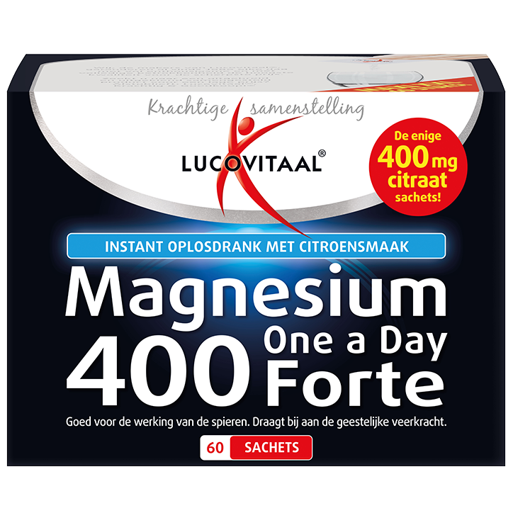 Lucovitaal Magnesium Forte 400mg - 60 zakjes
