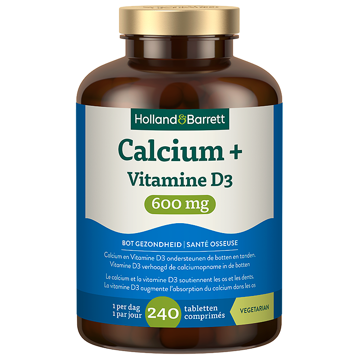 Calcium + Vitamine D3 600 mg - Standaard