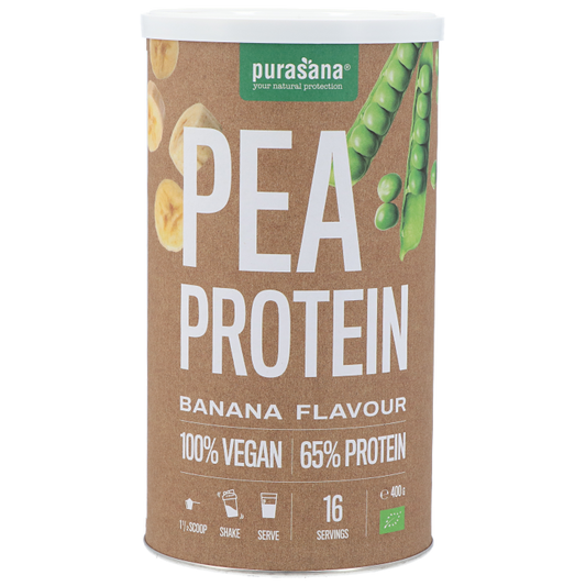 Purasana Vegan Pea Protein Banaan - 400g