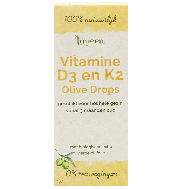 Laveen Vitamine D3 K2 Olive Drops