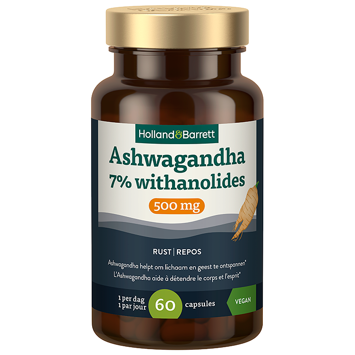 Ashwagandha 7% withanolides 500mg - 60 capsules