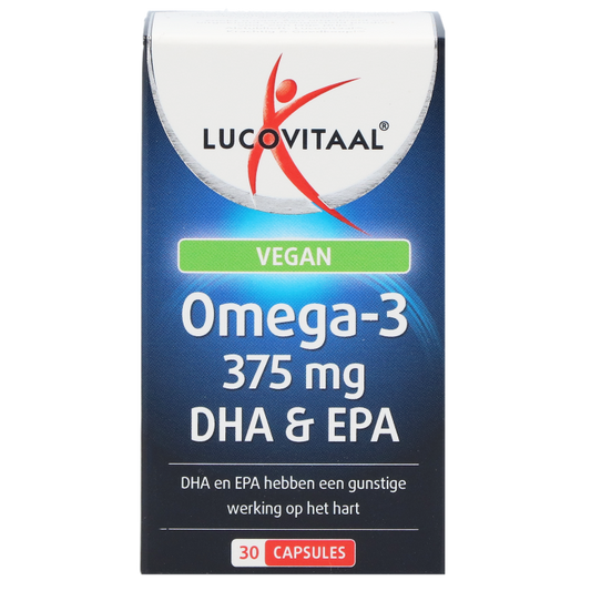 Lucovitaal Vegan Omega-3 375mg DHA & EPA - 30 capsules