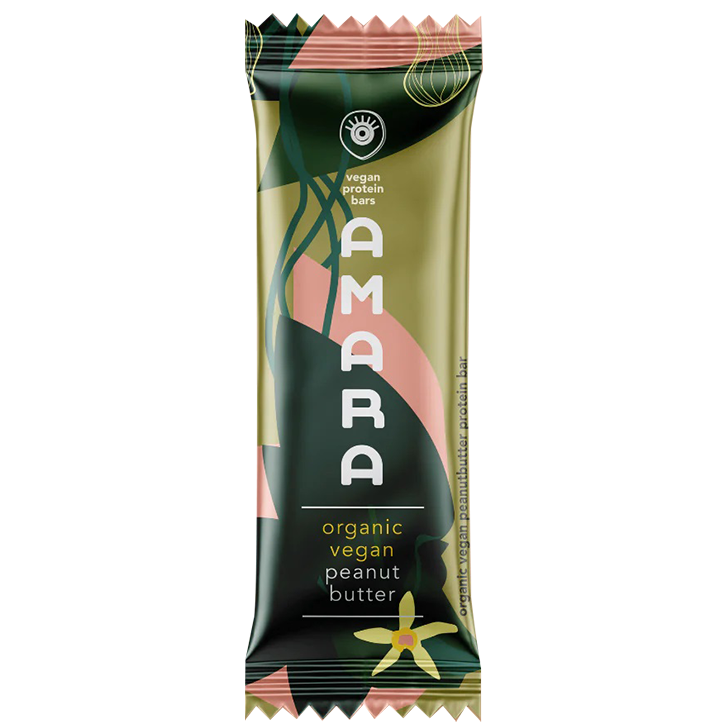 Amara Vegan Protein Bar Peanut Butter Vanilla BIO - Standaard