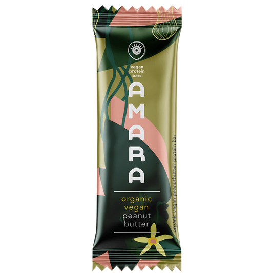 Amara Vegan Protein Bar Peanut Butter Vanilla BIO - Standaard