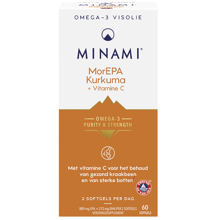 MINAMI Omega-3 MorEPA Kurkuma + Vitamine C - 60 softgels
