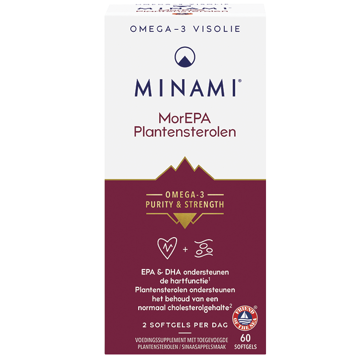 MINAMI Omega-3 MorEPA Plantensterolen - 60 softgels