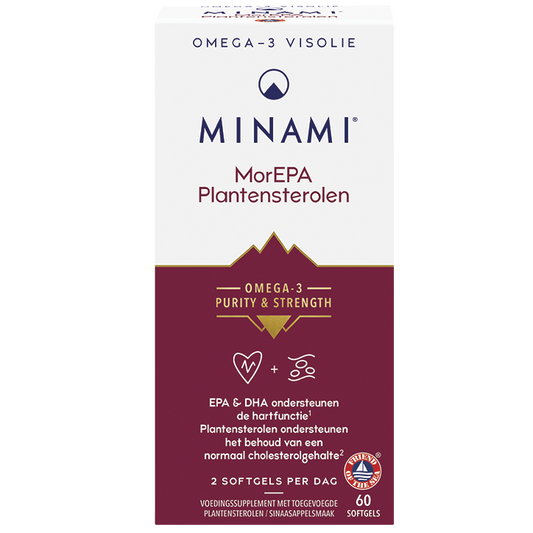 MINAMI Omega-3 MorEPA Plantensterolen - 60 softgels