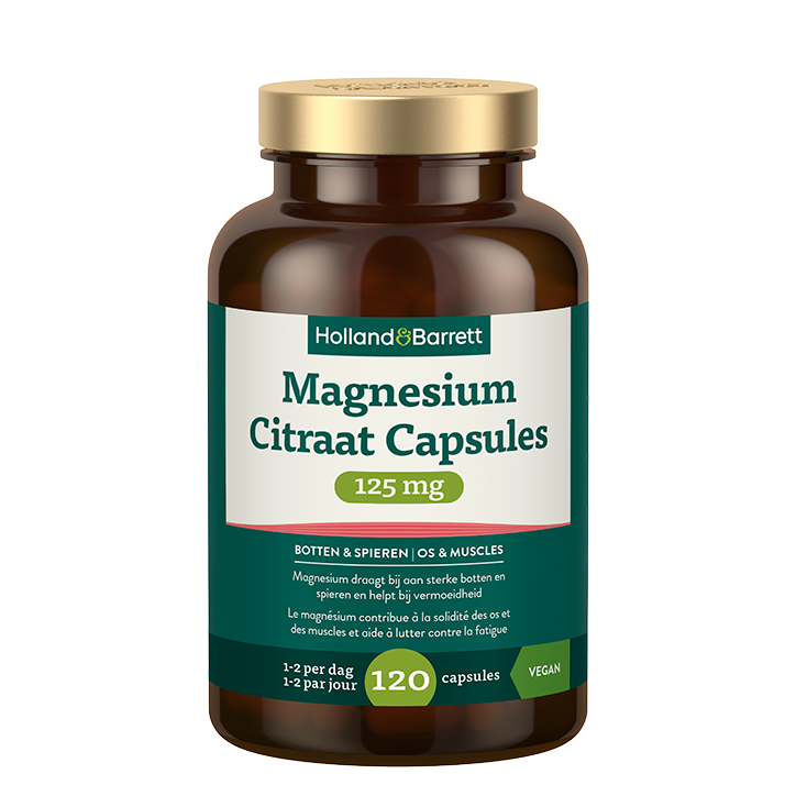 Magnesium Citraat Capsules 125mg - Standaard
