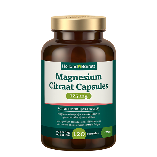Magnesium Citraat Capsules 125mg - Standaard