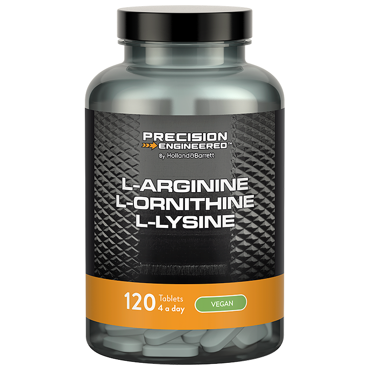 Precision Engineered L-Arginine, L-Ornithine & L-Lysine - 120 tabletten