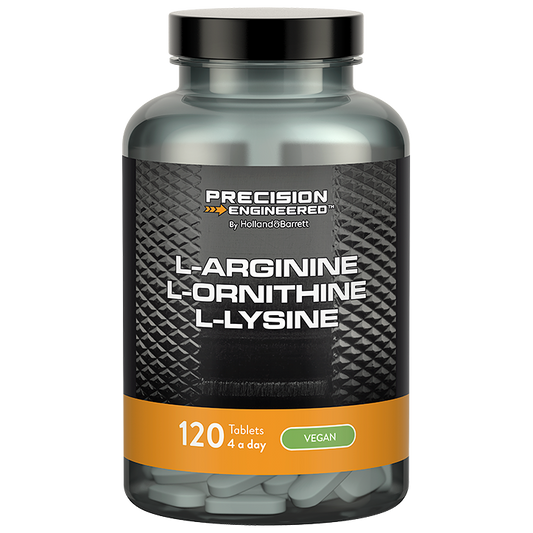 Precision Engineered L-Arginine, L-Ornithine & L-Lysine - 120 tabletten