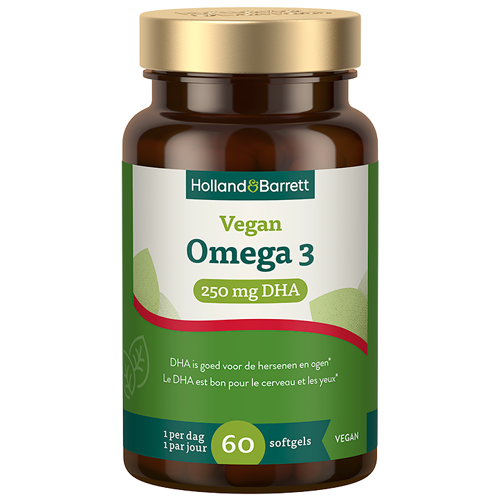 Vegan Omega 3 250mg DHA - 60 softgels