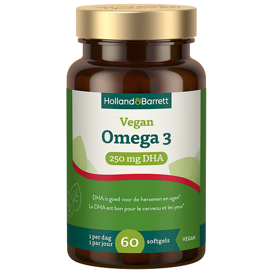 Vegan Omega 3 250mg DHA - 60 softgels