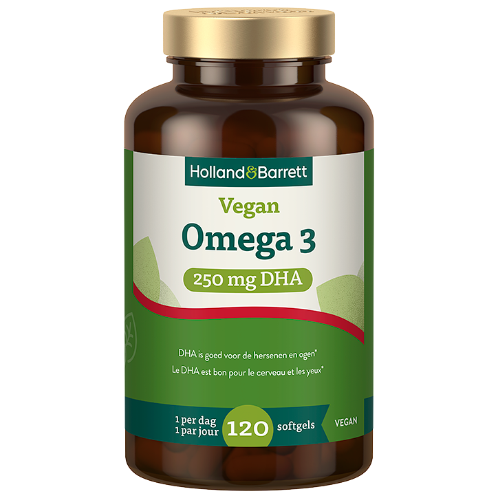 Vegan Omega 3 250mg DHA - 120 softgels