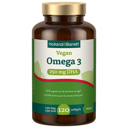 Vegan Omega 3 250mg DHA - 120 softgels