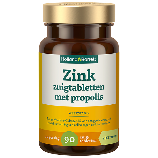 Zink Zuigtabletten Met Propolis - 90 zuigtabletten