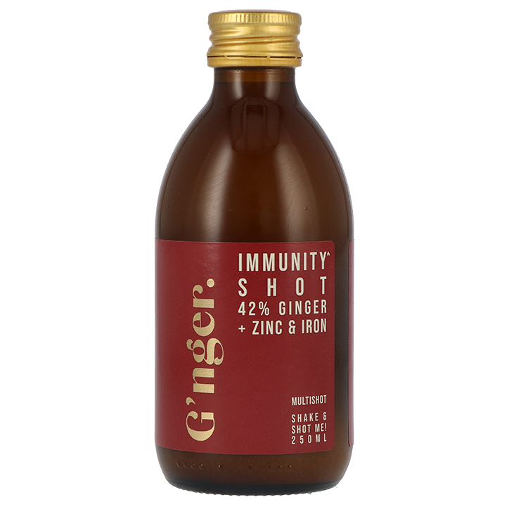 G’nger Immunity Shot 42% Gember + Zink & IJzer