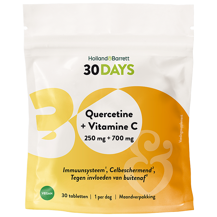 30DAYS Quercetine 250mg + Vitamine C 700mg - 30 tabletten