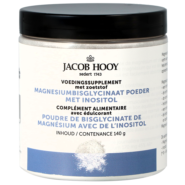 Jacob Hooy Magnesiumbisglycinaat Poeder met Inositol - Standaard