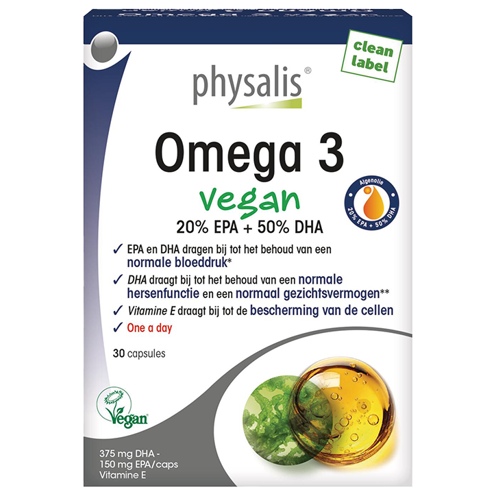 Physalis Vegan Omega 3 met EPA en DHA