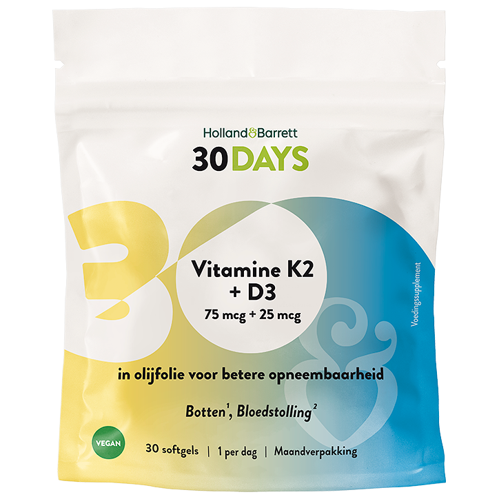 30DAYS Vitamine K2 + D3 - Standaard