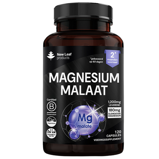 New Leaf Products Magnesium Malaat - 120 capsules