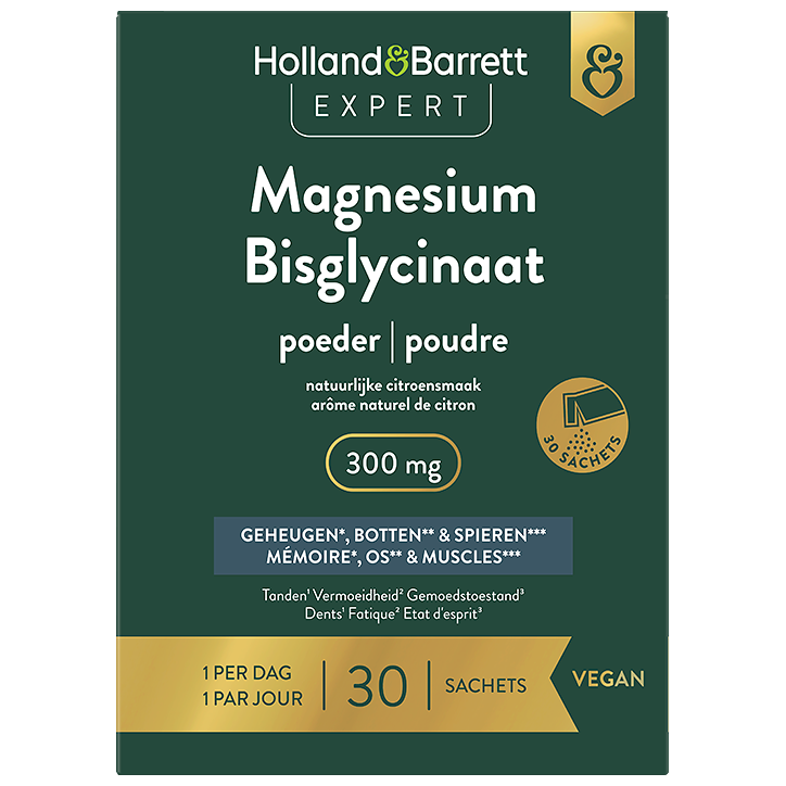 Expert Magnesium Bisglycinaat Poeder 300 mg - 30 sachets