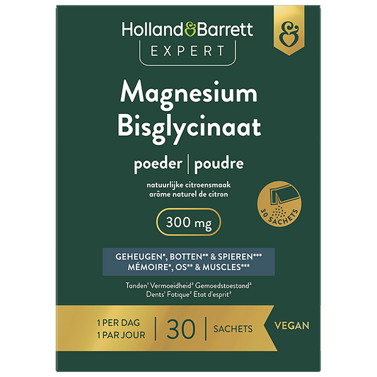 Expert Magnesium Bisglycinaat Poeder 300 mg - 30 sachets