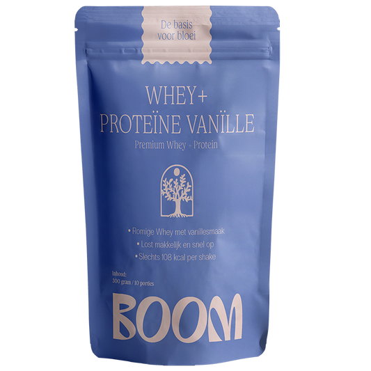 BOOM Whey + Proteïne Vanille - Standaard