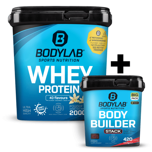 Whey + BIG PACK Bodybuilder Stack - 420 capsules