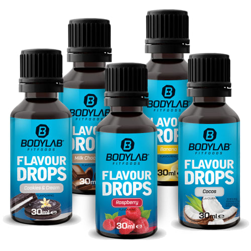 Bodylab Flavour Drops in een set van 5 x 30ml - Default Title