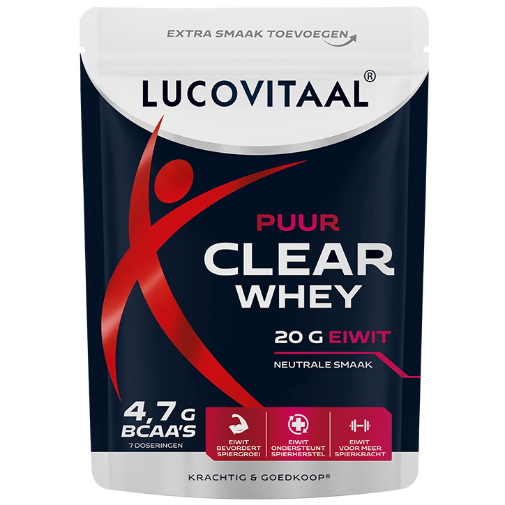Lucovitaal Puur Clear Whey Poeder - 7 doseringen
