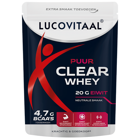 Lucovitaal Puur Clear Whey Poeder - 7 doseringen