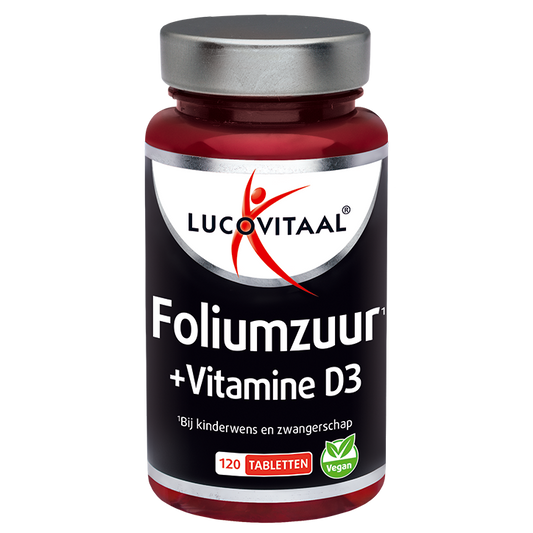 Lucovitaal Foliumzuur + Vitamine D3 - 120 tabletten
