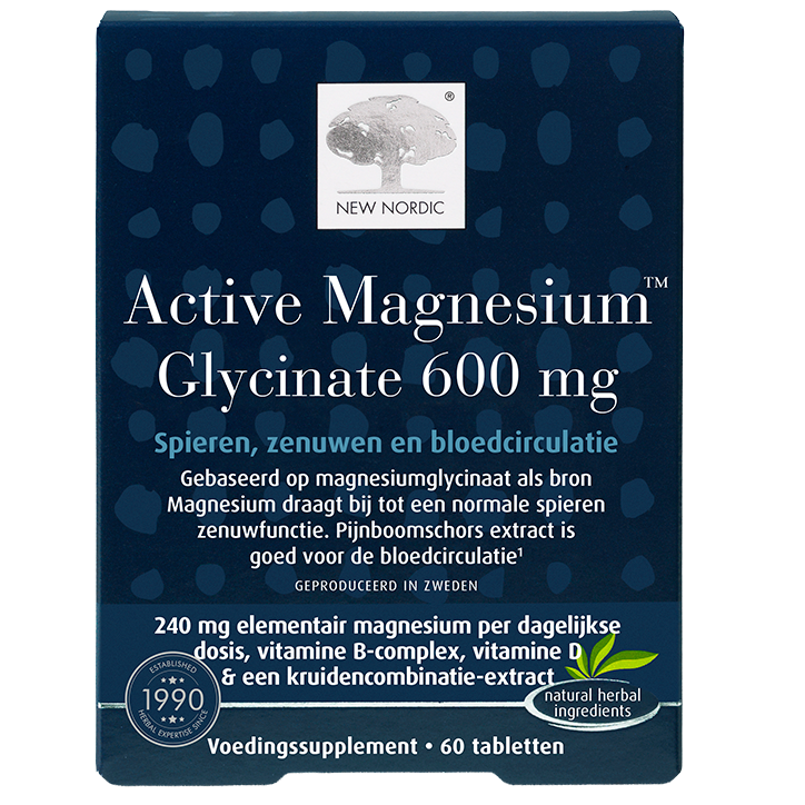 New Nordic Active Magnesium™ Glycinate 600 mg - 60 tabletten