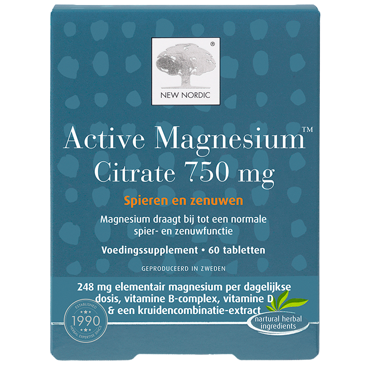 New Nordic Active Magnesium™ Citrate 750 mg - Standaard