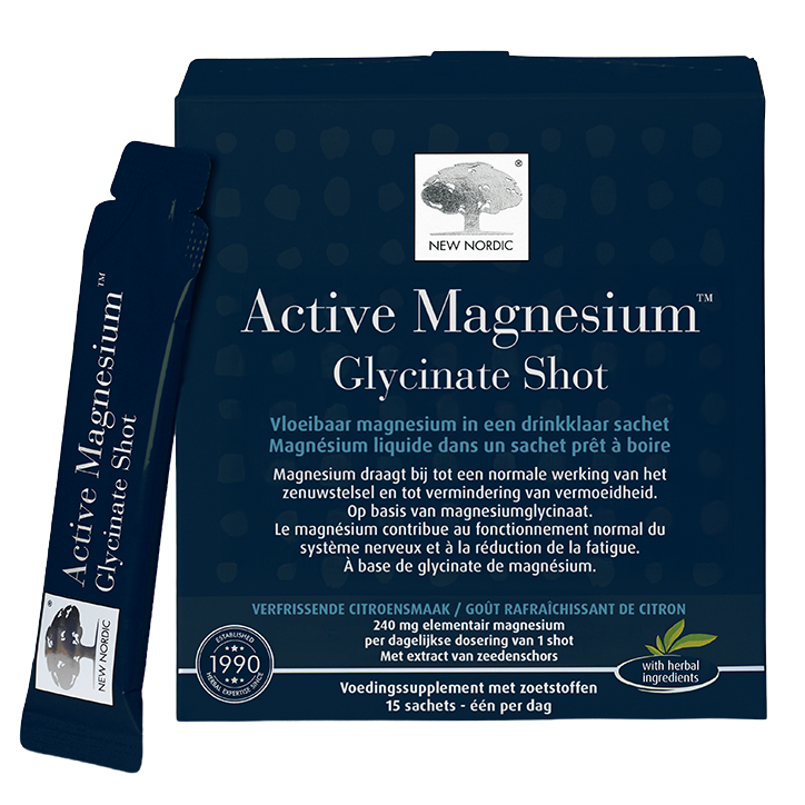 New Nordic Active Magnesium Glycinate Shot - 15 sachets