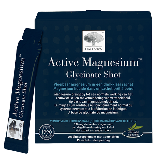 New Nordic Active Magnesium Glycinate Shot - 15 sachets
