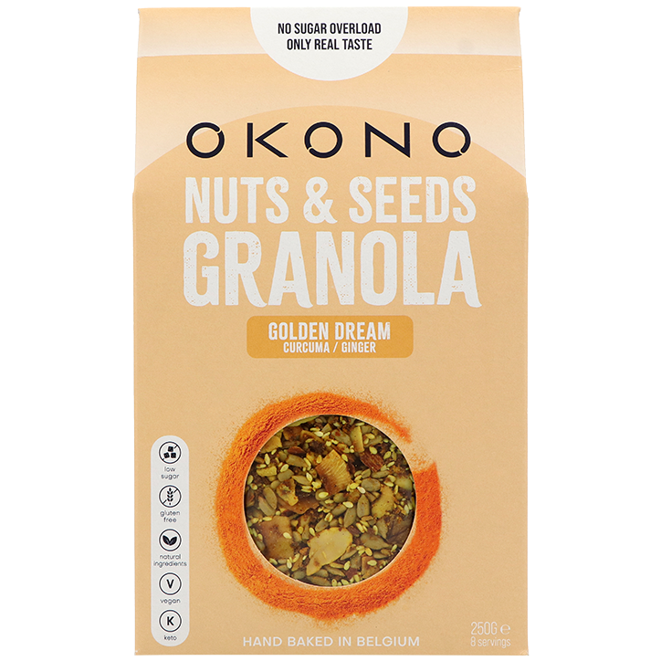 OKONO Nuts & Seeds Granola Golden Dream Curcuma & Ginger