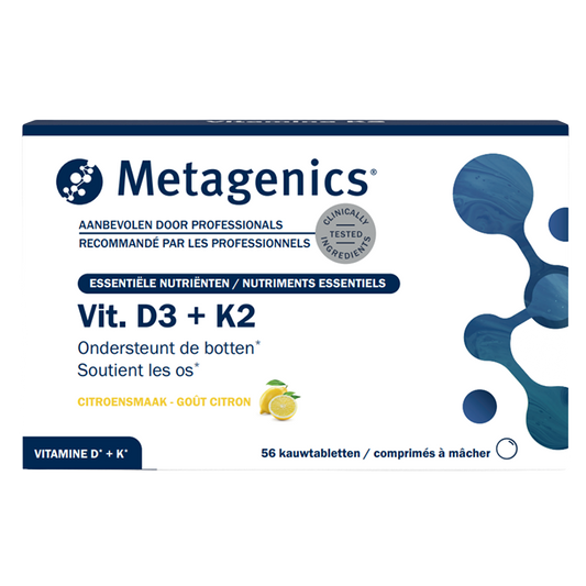 Metagenics Vitamine D3 + K2 - 56 kauwtabletten