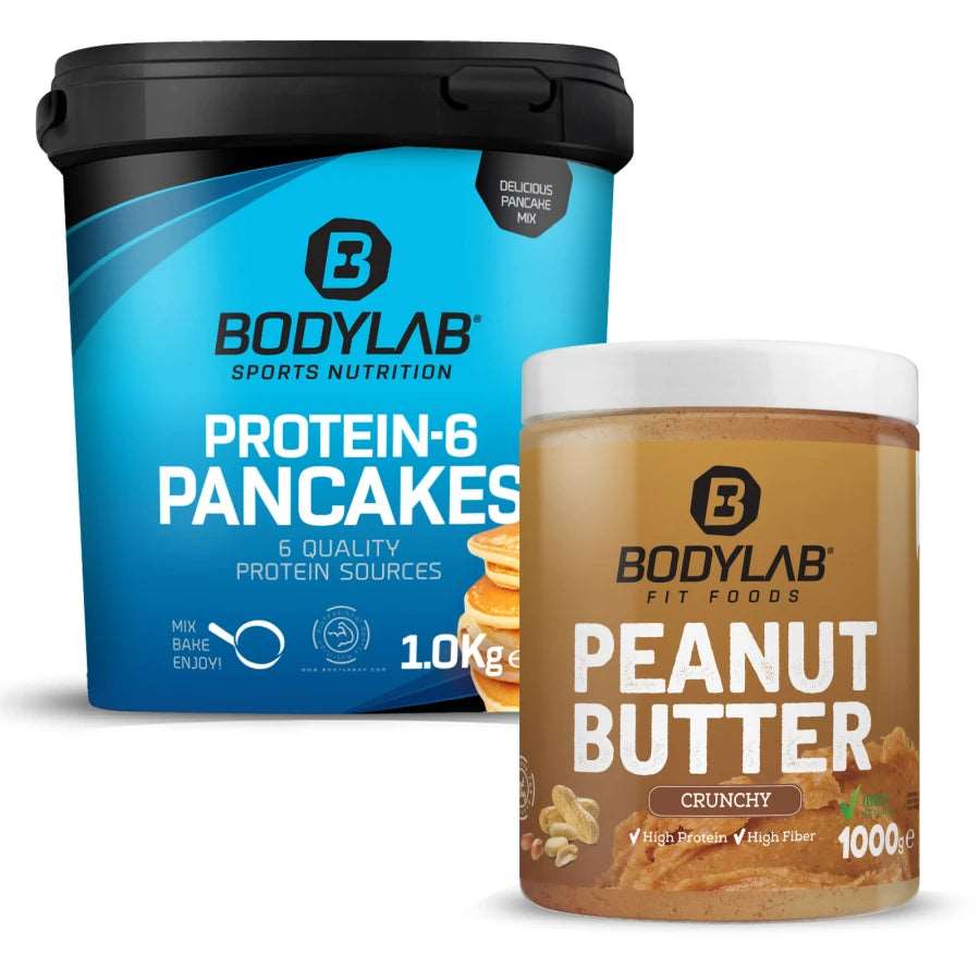 Bodylab24 Breakfast Pack | Protein-6 Pancakes + 100% Peanut Butter