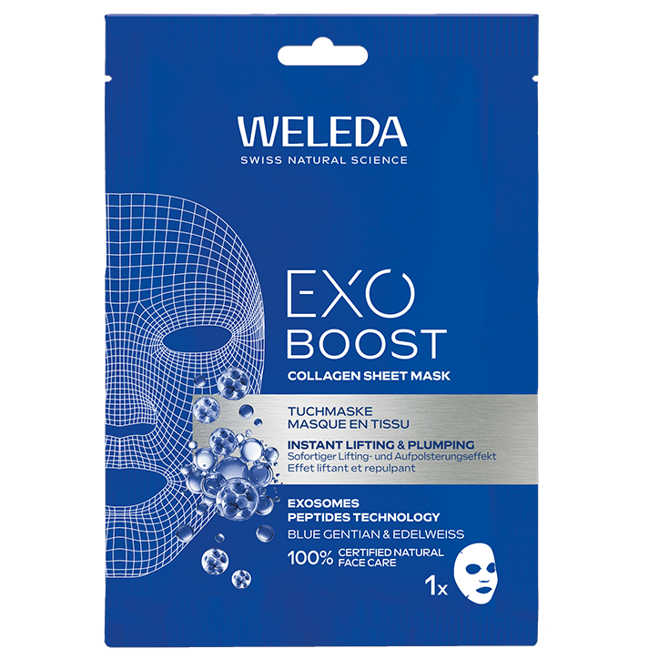 2e product 50% korting | Weleda Exo Boost Collagen Sheet Mask - 1 stuk