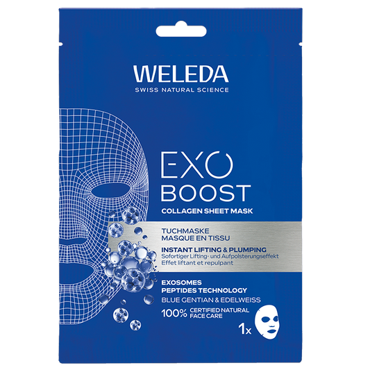 2e product 50% korting | Weleda Exo Boost Collagen Sheet Mask - 1 stuk