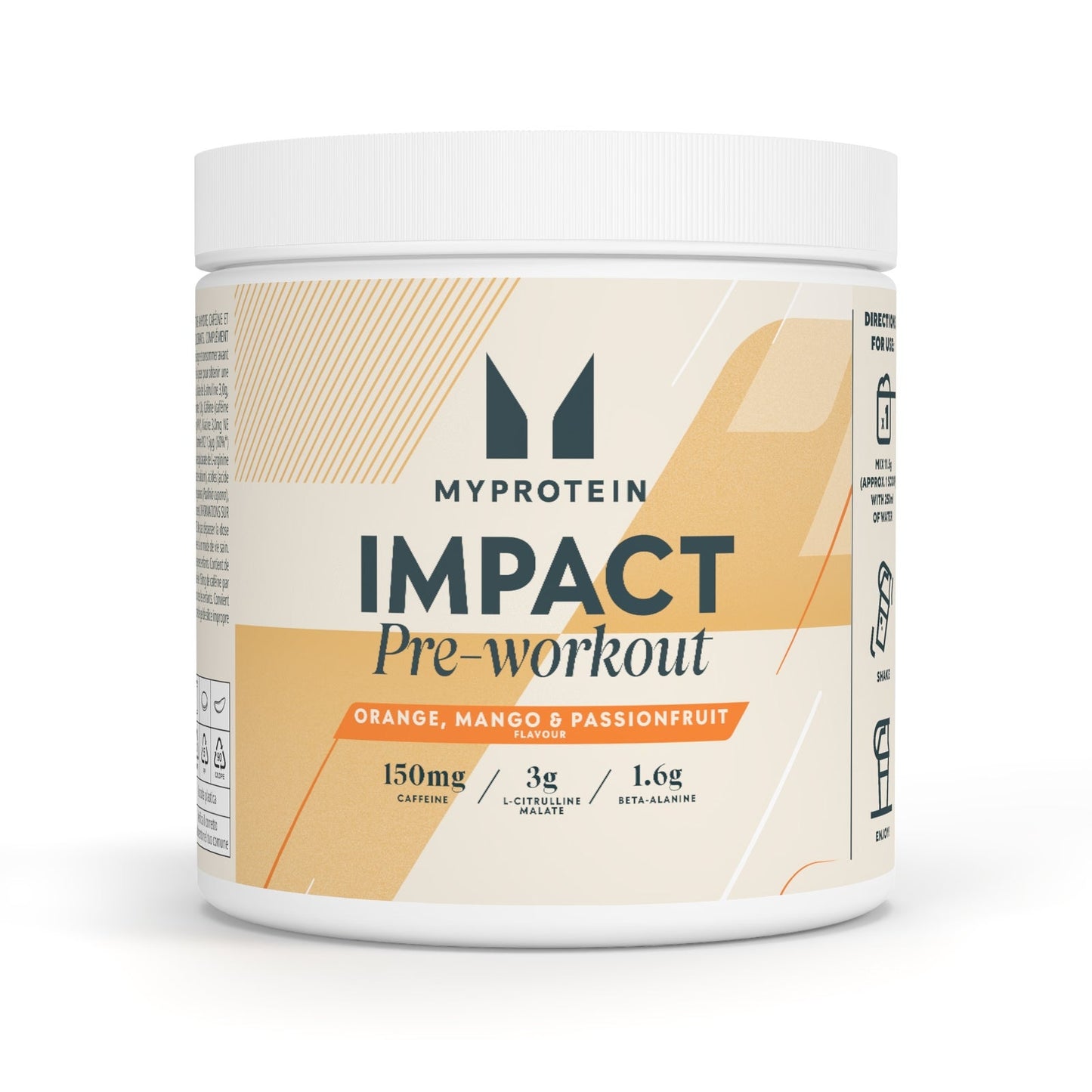 Pre-Workout Blend - Sinaasappel Mango Passievrucht / 500 g / 43 porties